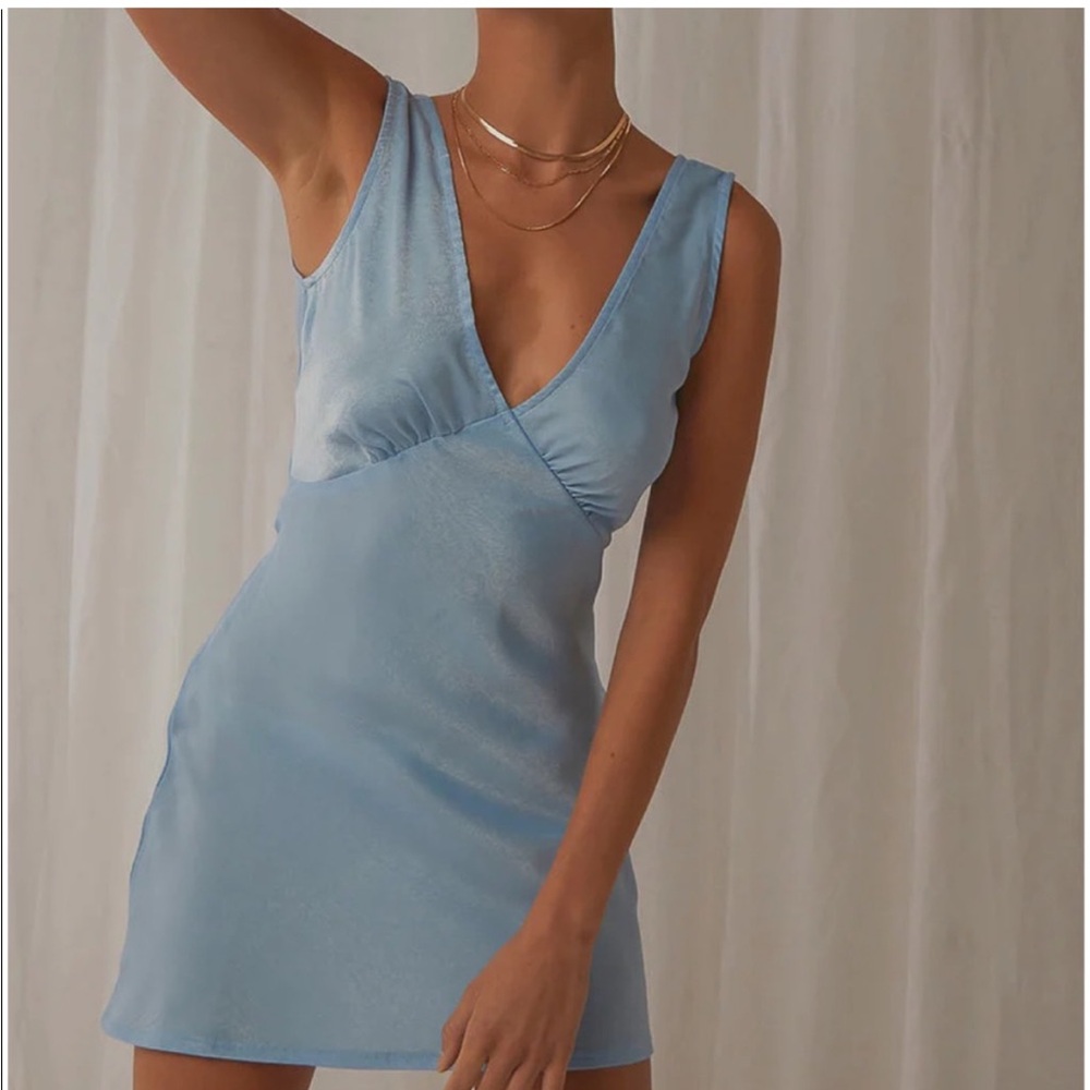Peppermayo Blue Audrey Vintage Slip Dress - Size US 4